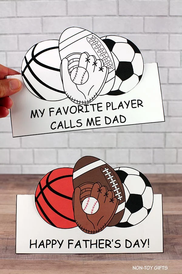 handmade sports dad card