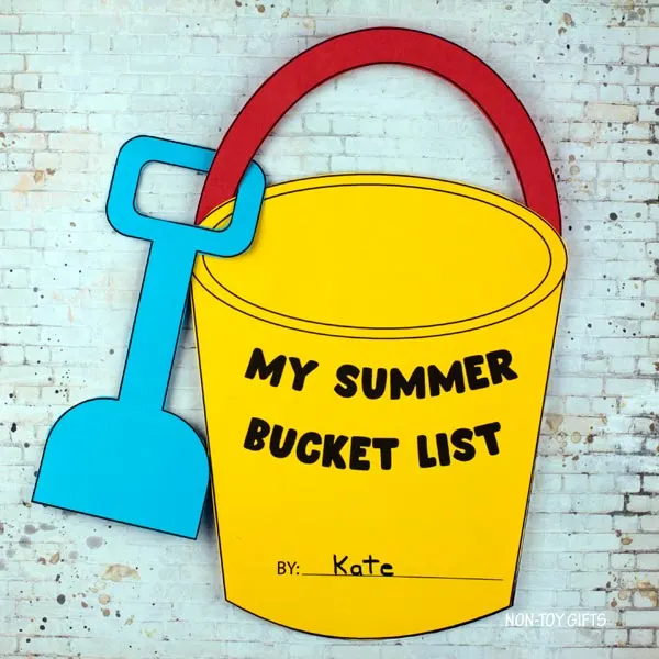 My Summer bucket list craft for kids