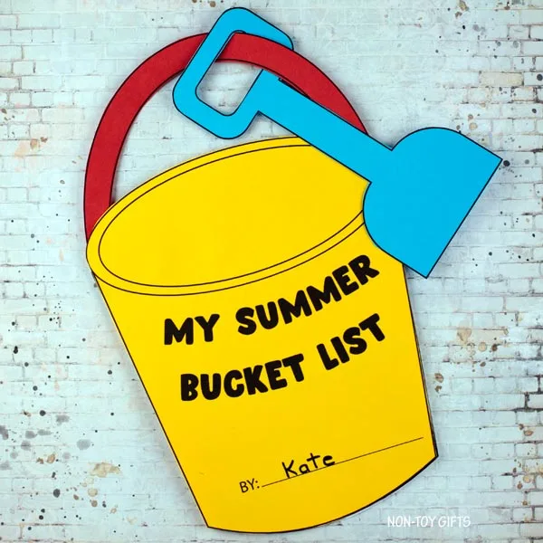 Simple Summer bucket list craft for kids