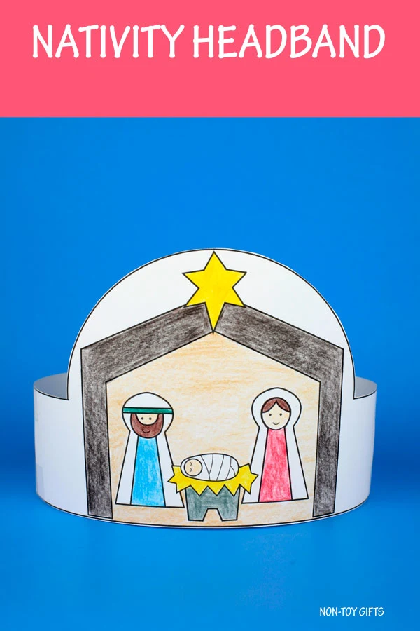 Nativity headband for kids to make for Sunday School