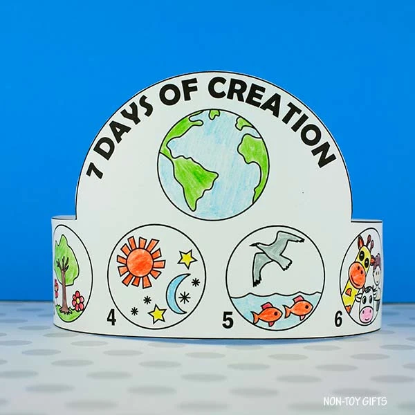 7 days of creation craft for preschoolers and older kids