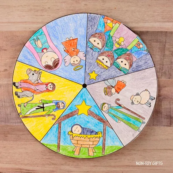 color the story spinner