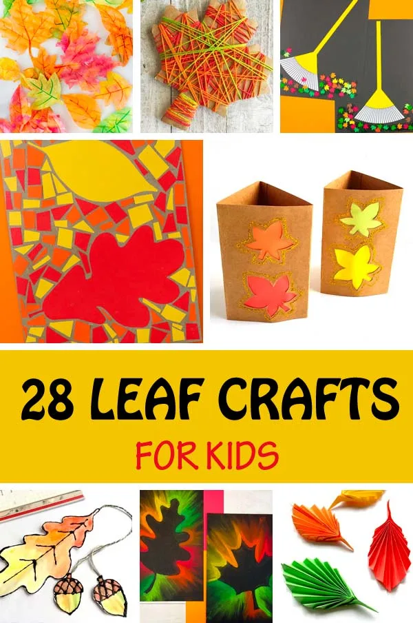 28 leaf crafts for kids