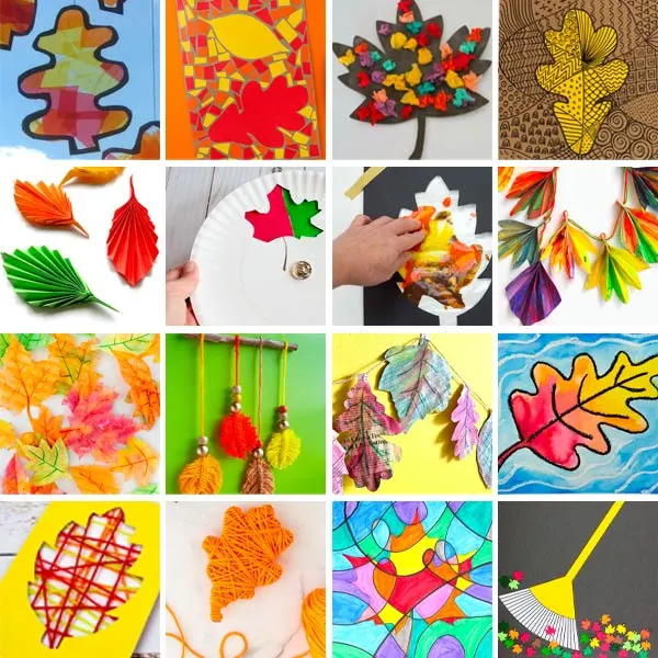 leaf crafts for preschoolers and older kids