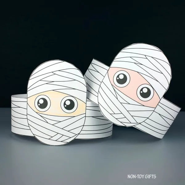 Mummy paper hat