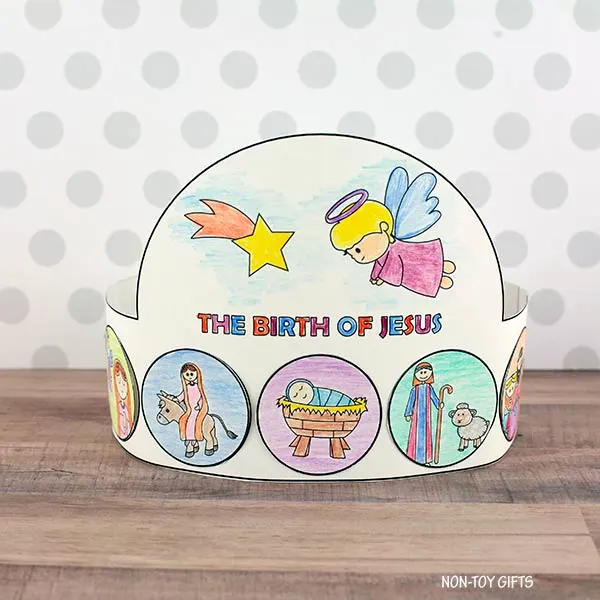 The nativity story headband craft for preschoolers