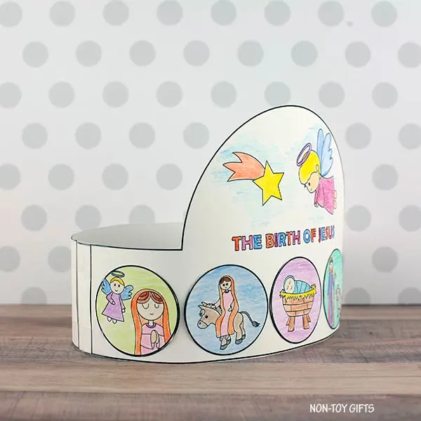The nativity story headband for kids to make for Sunday School