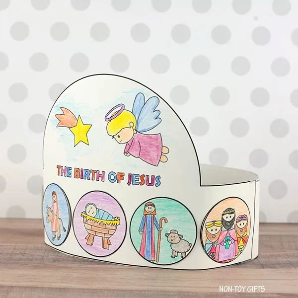 The nativity story headband craft for kids