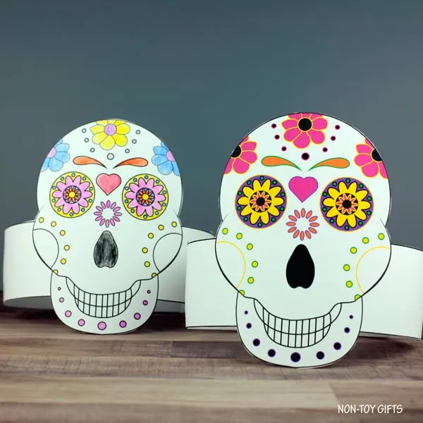 Day of the Dead headband craft for kids