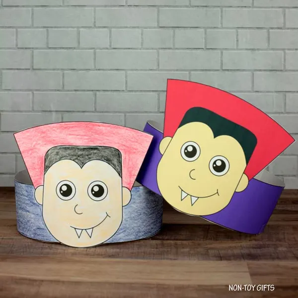 vampire paper hats for opreschoolers