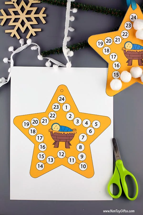 cut out the Christmas star