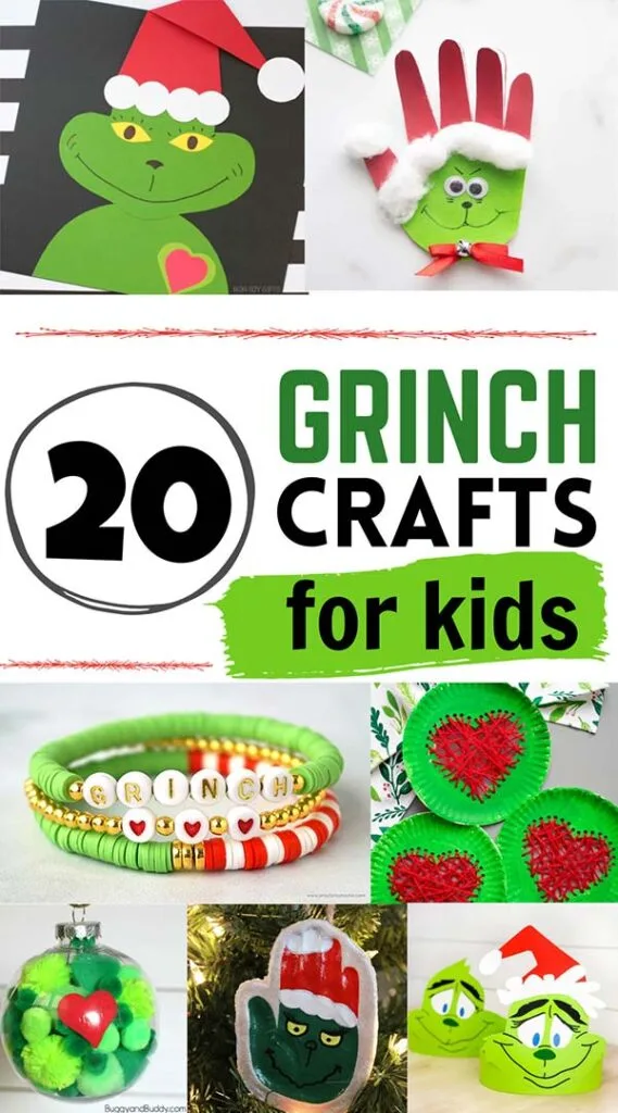 20 Grinch crafts for kids to make this Christmas