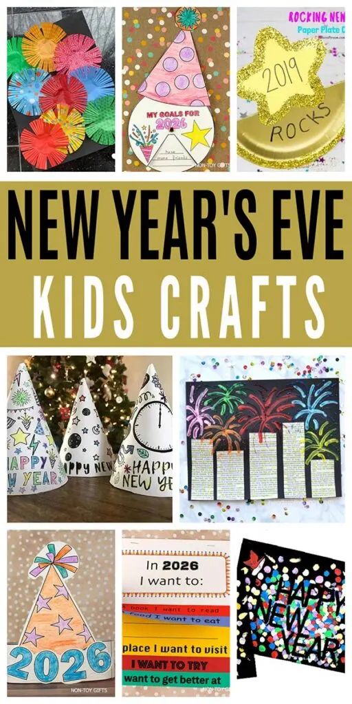 Easy 2026 New Year's Eve crafts for kids