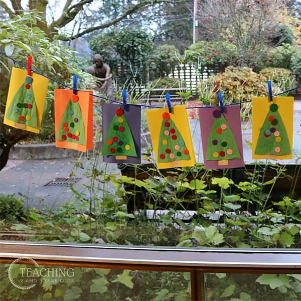 easy Christmas cards for toddlers