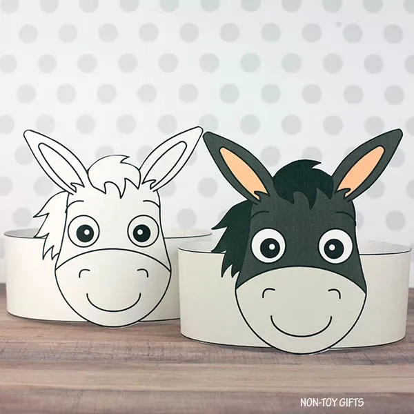 donkey paper hat
