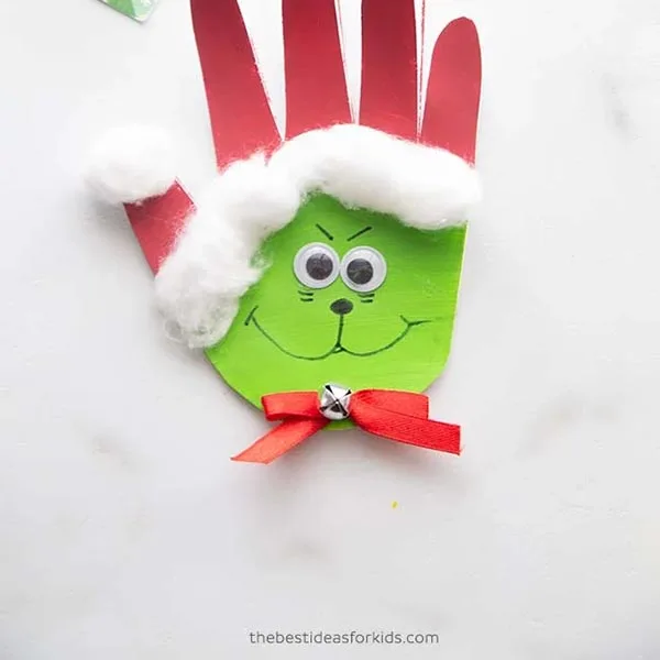 handprint Grinch card