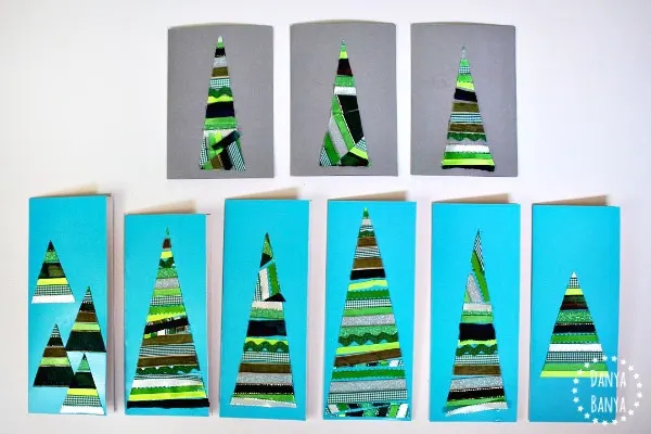 Christmas tree cards