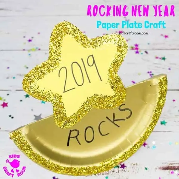 paper plate New year craft