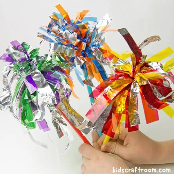 New Year crafts for kids: fireworks craft