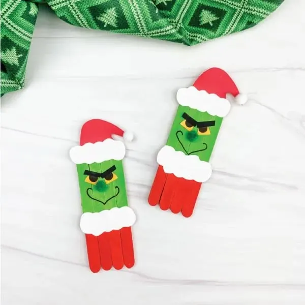 popsicle stick Christmas craft for kids