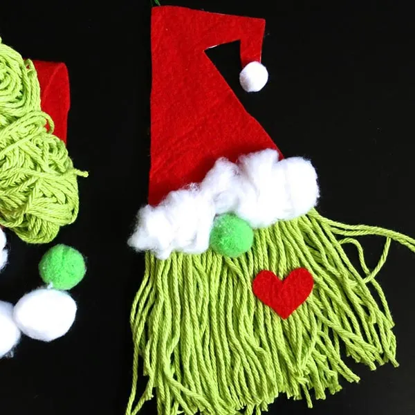 Grinch gnome ornament