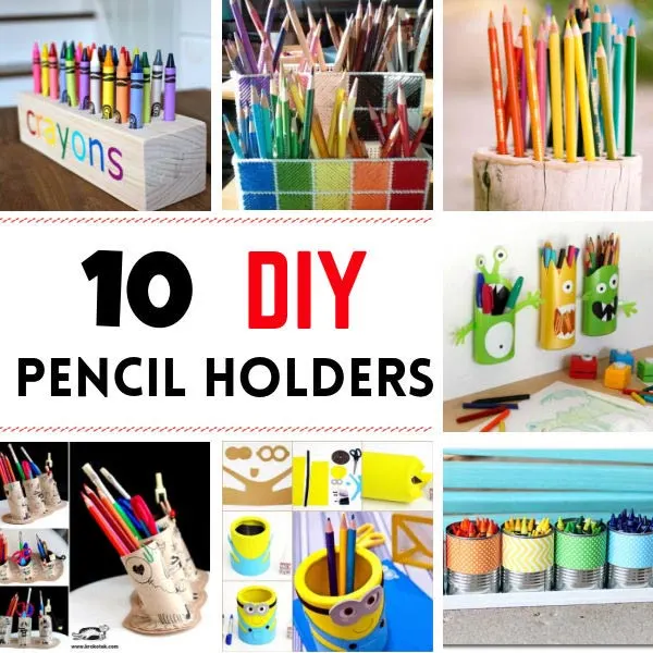 DIY pencil holders for kids
