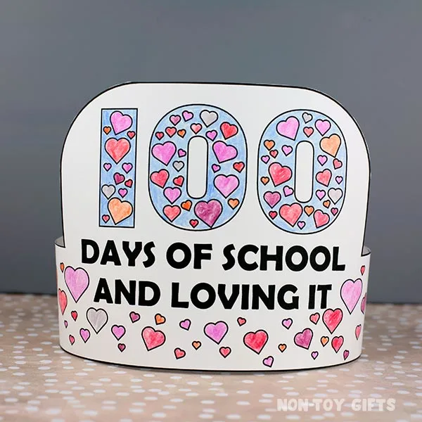 100 days of school paper crown