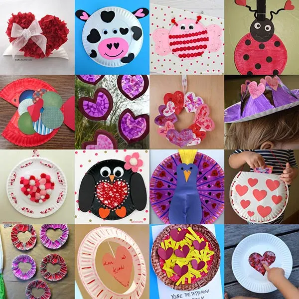 45 Paper Plate Valentine Crafts for Kids