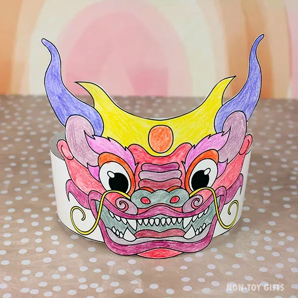 DIY Chinese New Year Dragon Hat for kids