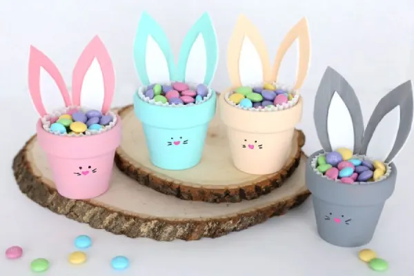 Flower Pot Easter Bunny Basket