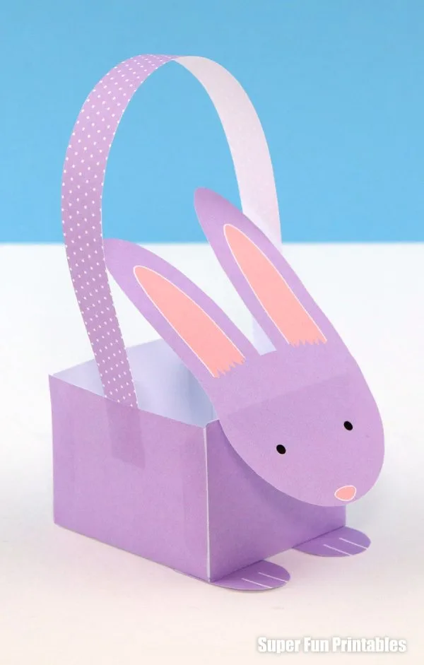 Paper Easter Bunny Basket