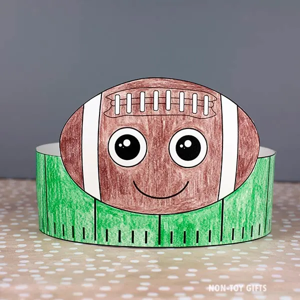 Super Bowl craft printable for kids