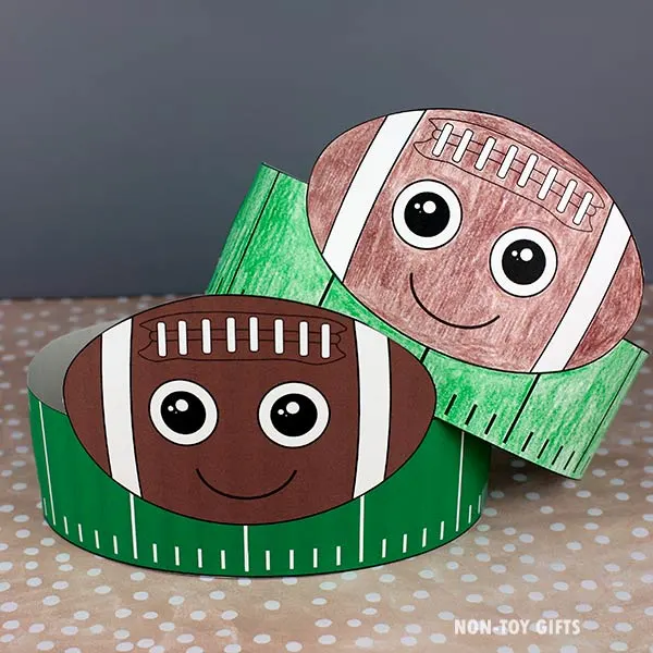 Football headband printable for kids
