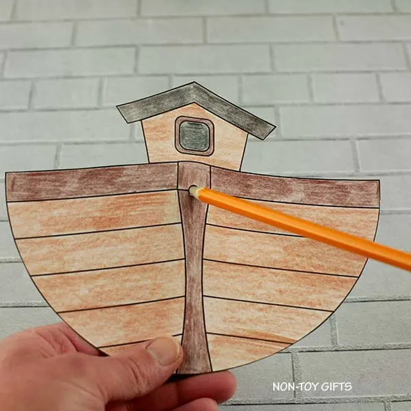 punch a hole in the cover