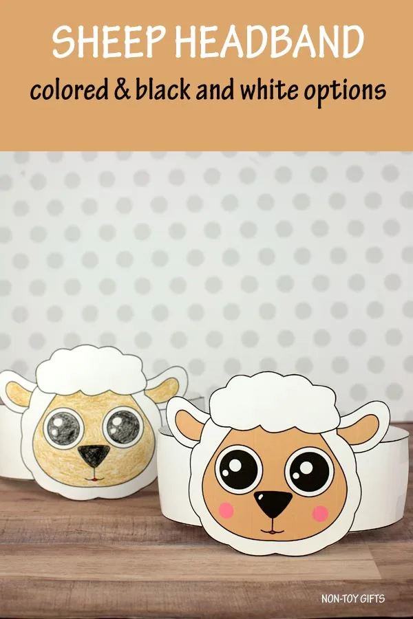 Sheep headband craft for kids