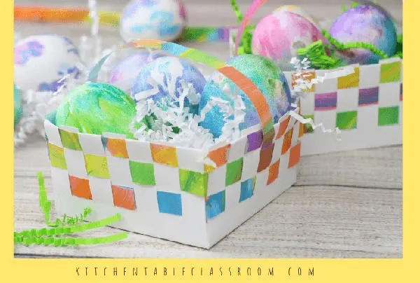 Woven Paper Easter Basket