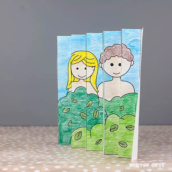 Adam and Eve Agamograph for Sunday school