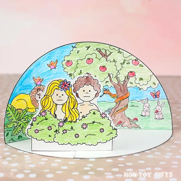 Adam and Eve craft for kids