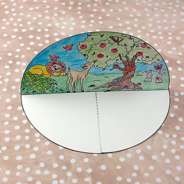 fold in half