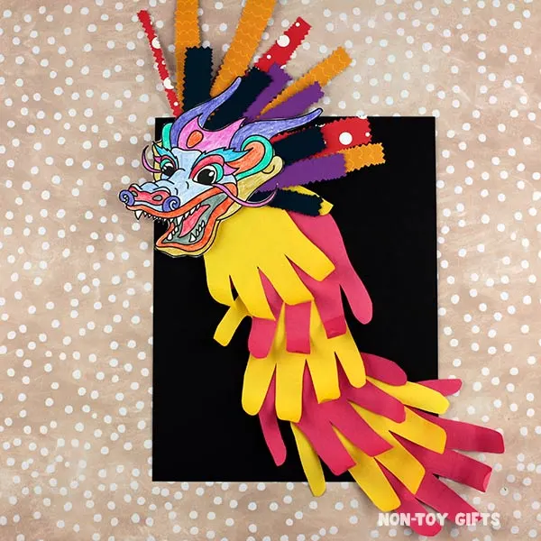 Chinese Dragon Handprint Craft