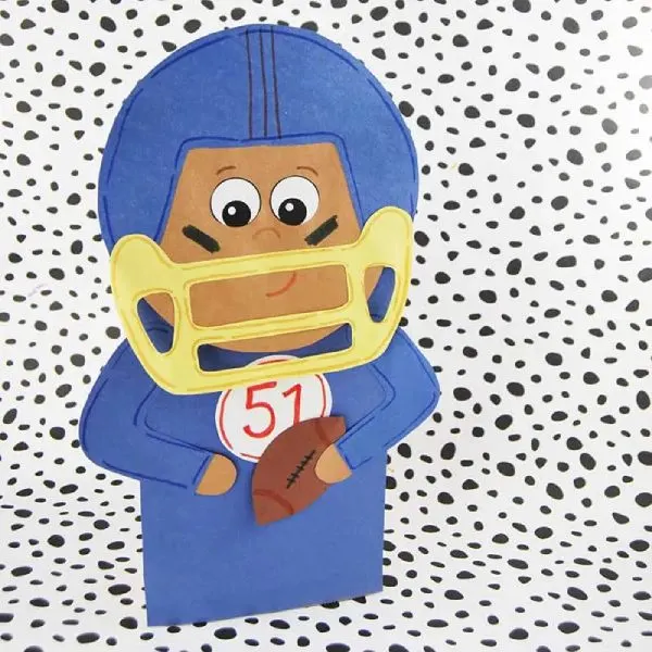 Paper Bag Football Puppet