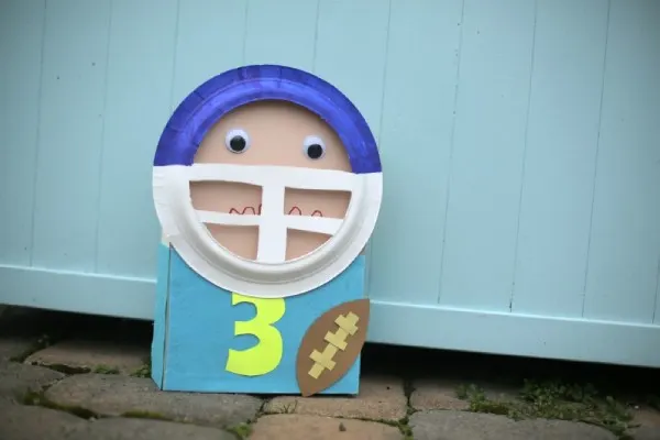 Cereal Box Football Player Craft