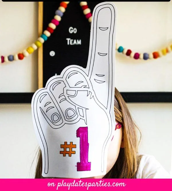 Fan Finger Football Craft