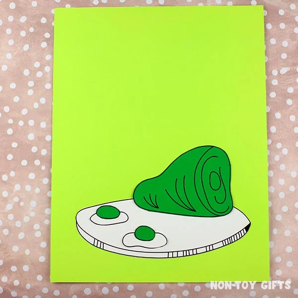 glue ham and eggs