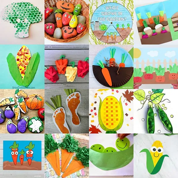 20 veggie crafts for kids