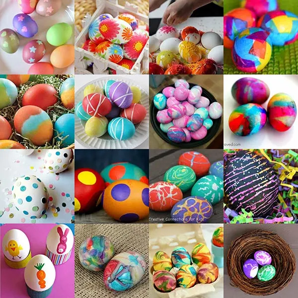 25 ways to decorate Easter eggs with kids