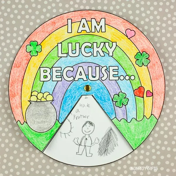 easy I Am Lucky Because...St. Patrick's Day Craft