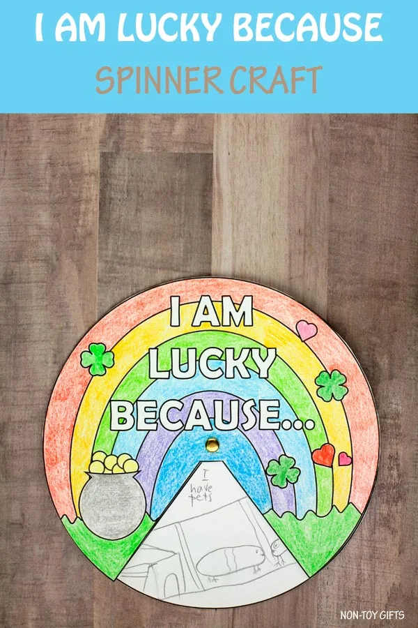 I Am Lucky Because...St. Patrick's Day Craft for kids