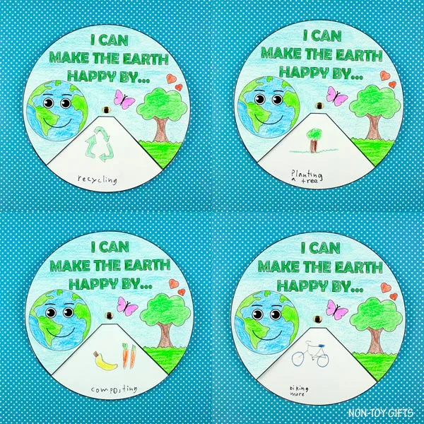 I can make the Earth happy craft for kids to celebrate Earth Day