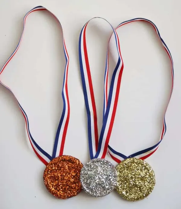 Sparkly Olympics medals